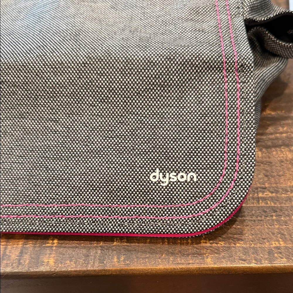 Dyson Gray Bag with Pink Trim